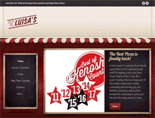 Tablet Screenshot of luisaspizza.co